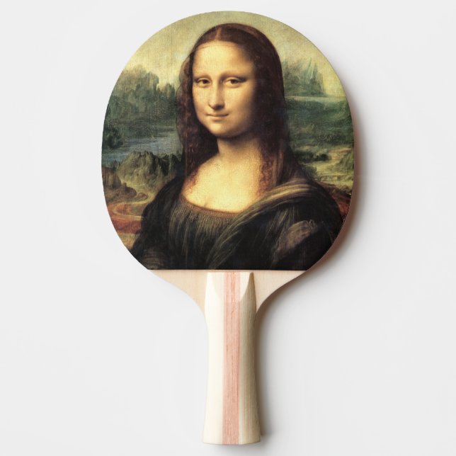 Die Mona Lisa Leonardo da Vinci Tischtennis Schläger (Vorderseite)