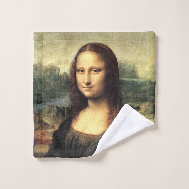 Die Mona Lisa Leonardo da Vinci Waschlappen (Waschlappen)