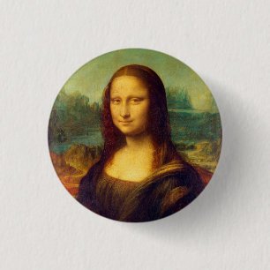 Die Mona Lisa von Leonardo Da Vinci Button