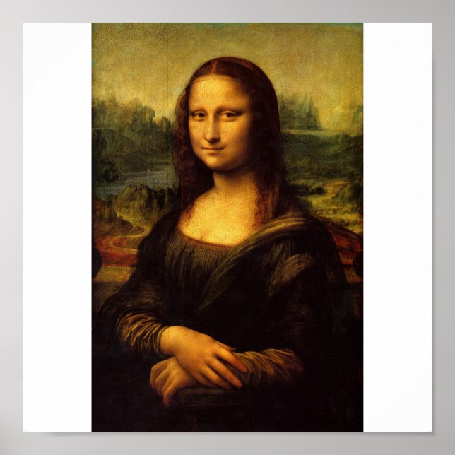 Die Mona Lisa von Leonardo Da Vinci c. 1503-1505 Poster (Vorne)