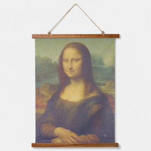 Die Mona Lisa von Leonardo Da Vinci Fine Art Wandteppich Mit Holzrahmen