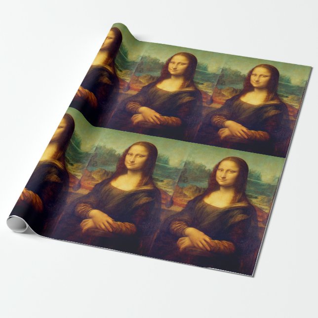 Die Mona Lisa von Leonardo Da Vinci Geschenkpapier (Ungerollt)