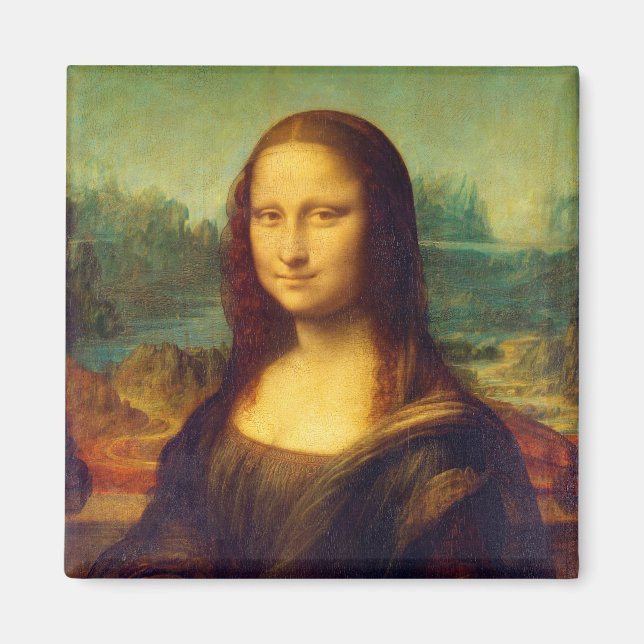 Die Mona Lisa von Leonardo Da Vinci Magnet (Vorne)