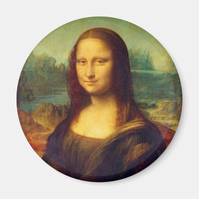 Die Mona Lisa von Leonardo Da Vinci Magnet (Vorne)