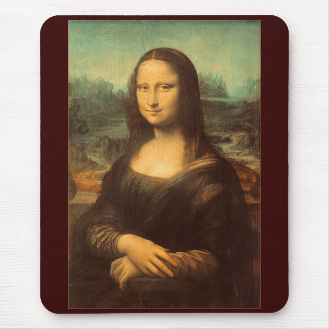 Die Mona Lisa von Leonardo da Vinci Mousepad (Vorne)