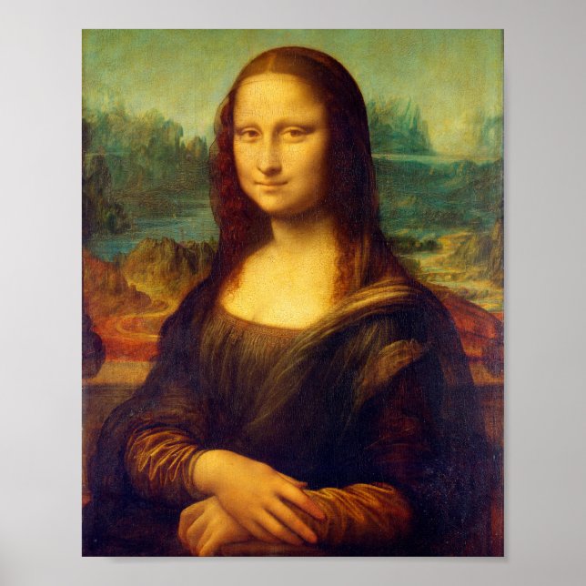Die Mona Lisa von Leonardo Da Vinci Poster (Vorne)