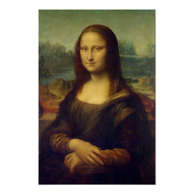 Die Mona Lisa von Leonardo Da Vinci Poster (Vorderseite)