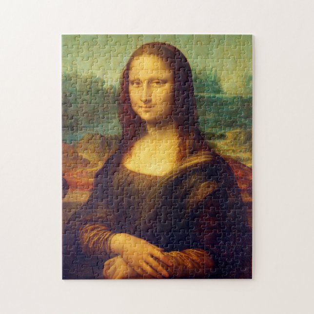 Die Mona Lisa von Leonardo Da Vinci Puzzle (Vertikal)