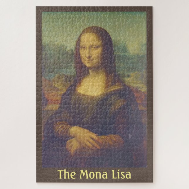 Die Mona Lisa von Leonardo Da Vinci Puzzle (Vertikal)
