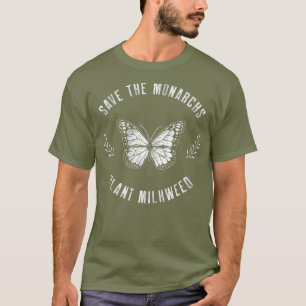 Die Monarchen-Pflanze Milkweed Butterflies gerette T-Shirt