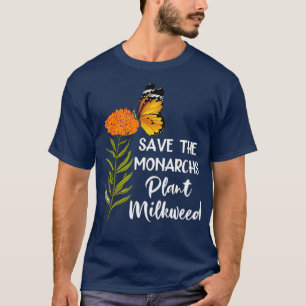 Die Monarchen-Pflanze Milkweed Butterfly gerettet T-Shirt