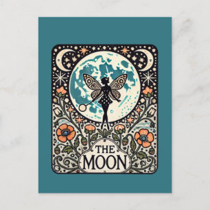 Die Mond Fairy Tarot Card Fairies Postkarte
