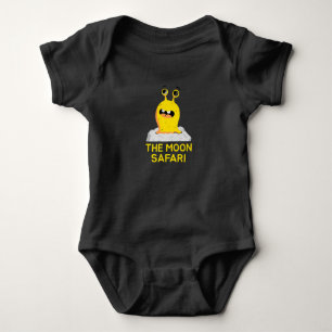 Die Mond-Safari Süßer Alien-Cartoon-Weltraum Baby Strampler