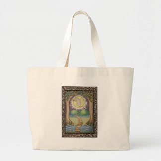 Die Mond-Tarot-Karte Jumbo Stoffbeutel