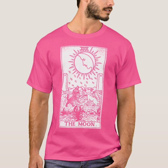 Die Mond Tarot Karte T-Shirt (Vorderseite)