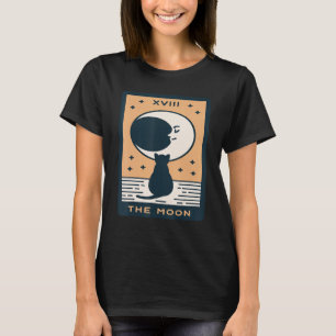 Die Mondkatze Tarotkarte Mystische Karten Okkulte T-Shirt