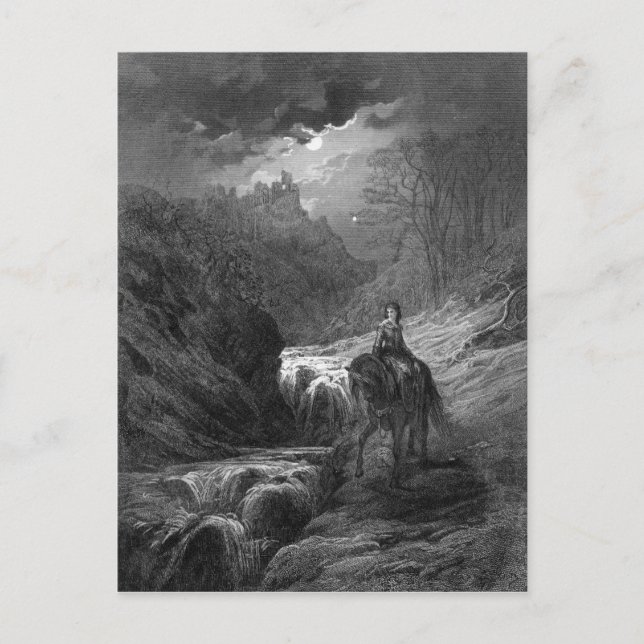 Die Mondlichtreise Postkarte (Vorderseite)