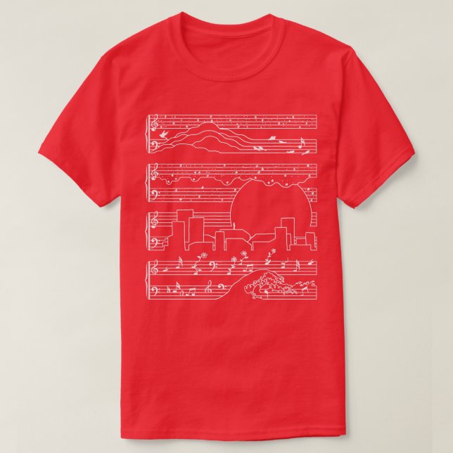 Die Mondlichtsonata T-Shirt (Design vorne)
