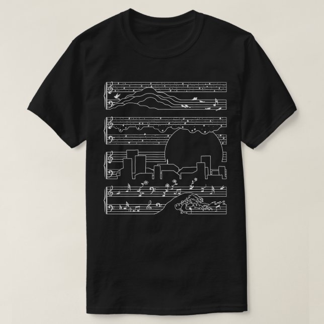 Die Mondlichtsonata T-Shirt (Design vorne)