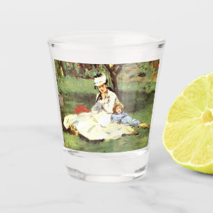  Die Monet-Familie in ihrem Garten Edouard Manet  Schnapsglas
