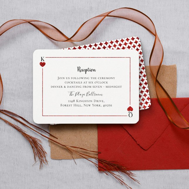 Die Mongram Playing Card Wedding Collection Begleitkarte (Von Creator hochgeladen)