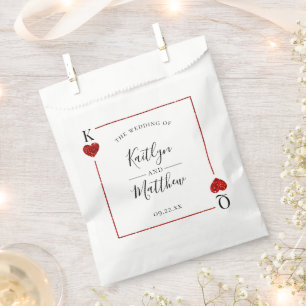 Die Mongram Playing Card Wedding Collection Geschenktütchen