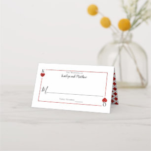 Die Mongram Playing Card Wedding Collection Platzkarte