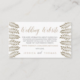 Die monochrome Fern Woodland Wedding Collection Begleitkarte