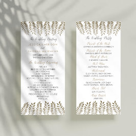 Die monochrome Fern Woodland Wedding Collection Programm