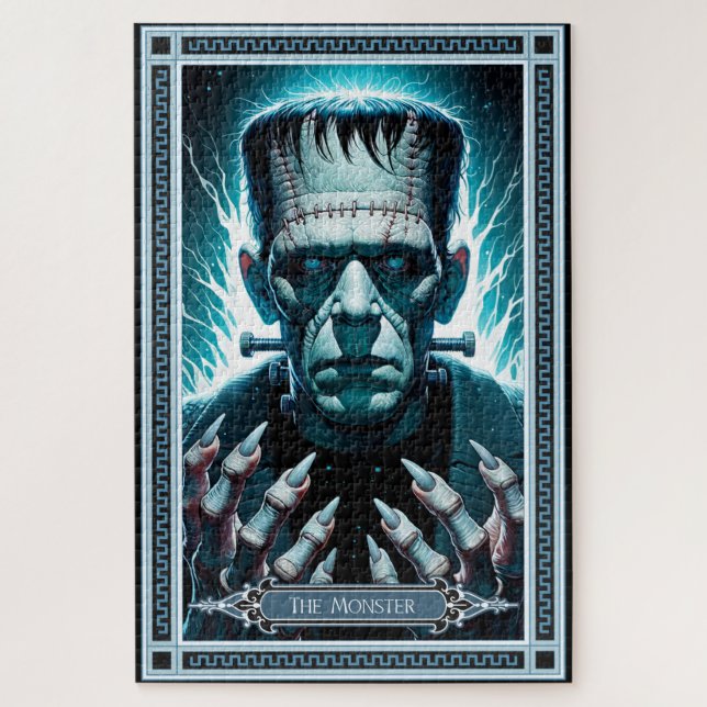 Die Monster-Tarot-Karte Frankensteins Puzzle (Vertikal)