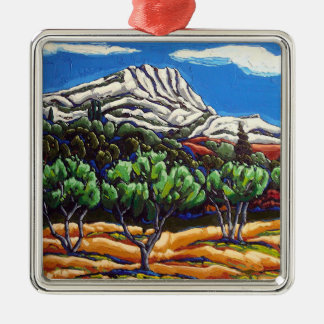Die Mont Sainte Victoire Verzierung Ornament Aus Metall