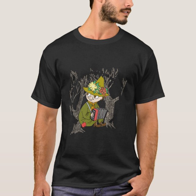 Die Moomine mit Akkordeon T-Shirt (Vorderseite)