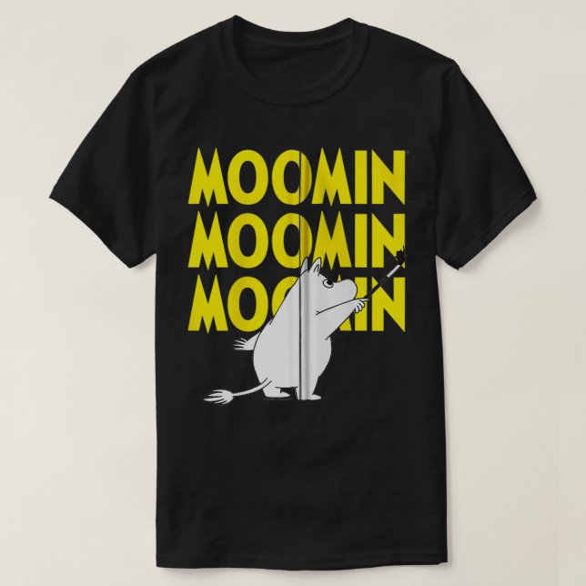 Die Moomins zeichnen Zip T-Shirt (Design vorne)