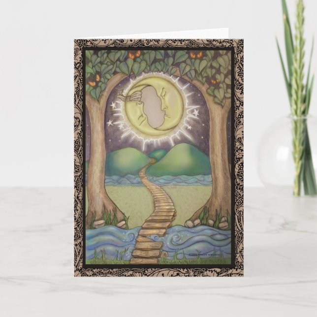 Die Moon Tarot Card Karte (Vorderseite)