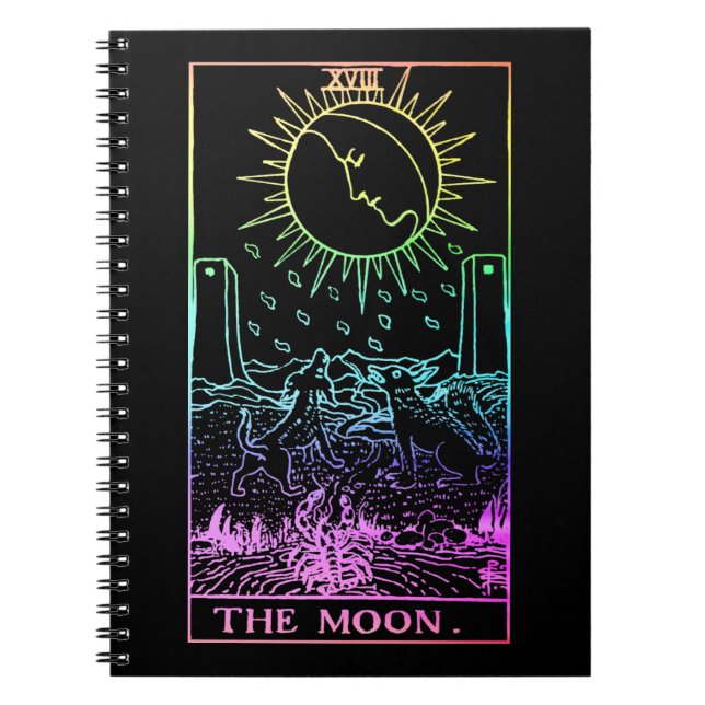 Die Moon Tarot Card Notizblock (Vorderseite)
