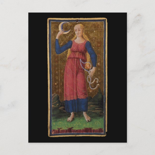 Die Moon Tarot Card Postkarte (Vorderseite)