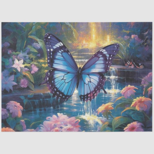 Die Moonlight Butterfly Serie Design 14 Seidenpapier (Vorderseite)