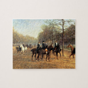 Die Morgen-Fahrt, faule Reihe, Hyde Park, 1894 (Öl Puzzle