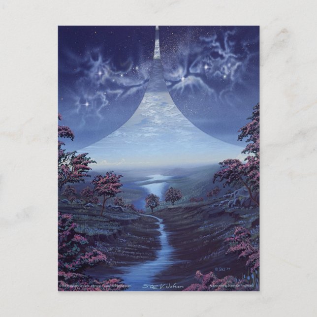 Die Morgendämmerung auf der Ring World nähern Postkarte (Vorderseite)