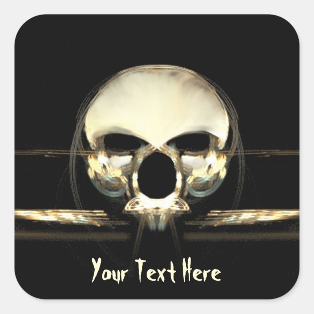 Die Morgendämmerung des Menschen Quadratischer Aufkleber (Vorderseite)