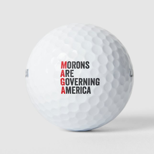 Die Morone regieren Amerika am 4. Juli Golfball (Vorderseite)