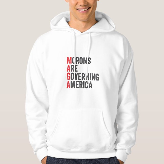 Die Morone regieren Amerika am 4. Juli Hoodie (Vorderseite)