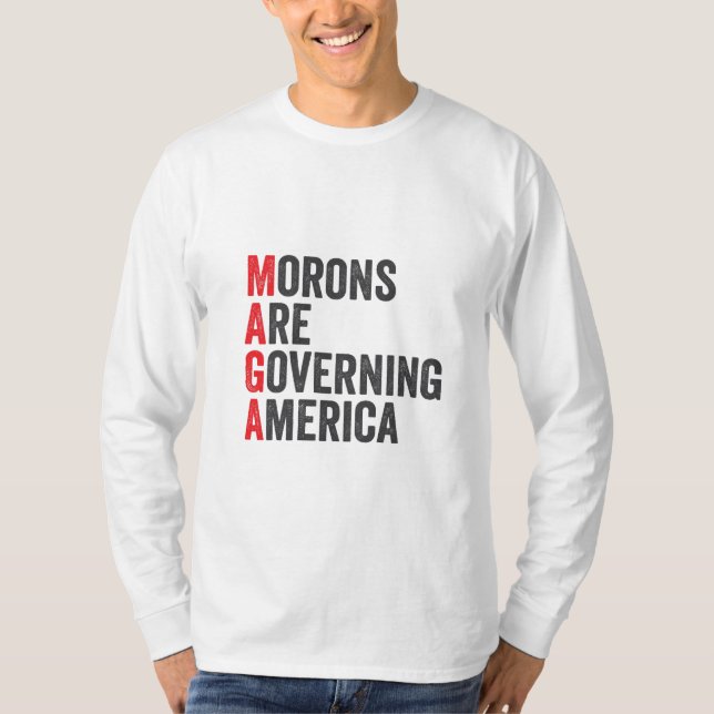 Die Morone regieren Amerika am 4. Juli T-Shirt (Vorderseite)