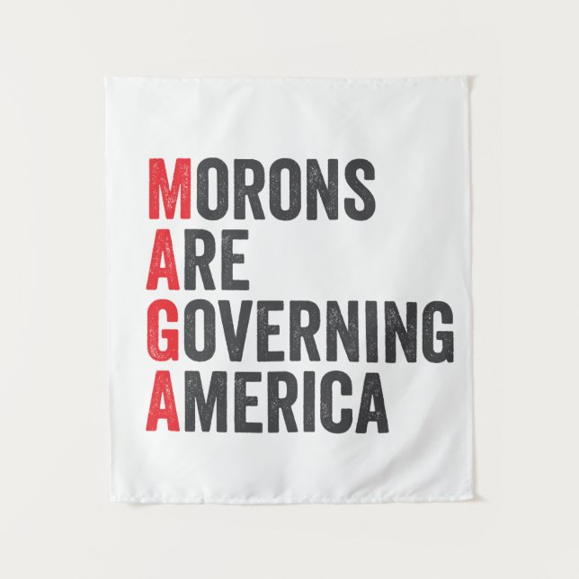 Die Morone regieren Amerika am 4. Juli Wandteppich (Vorderseite)