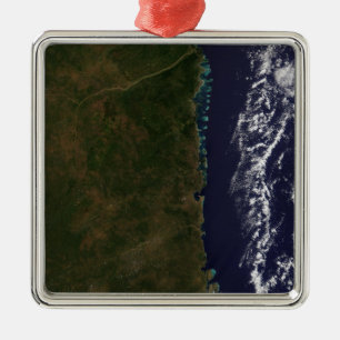 Die mosambikanische Küste Silbernes Ornament