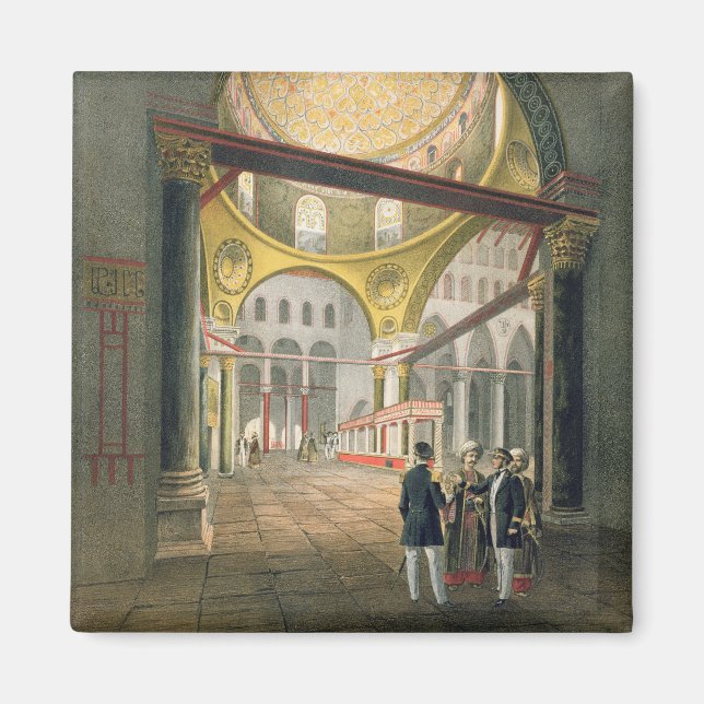 Die Moschee El Aksa aus "Souvenirs von Jerusalem", Magnet (Vorne)