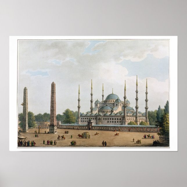Die Moschee von Sultan Achmet bei Konstantinopel, Poster (Vorne)