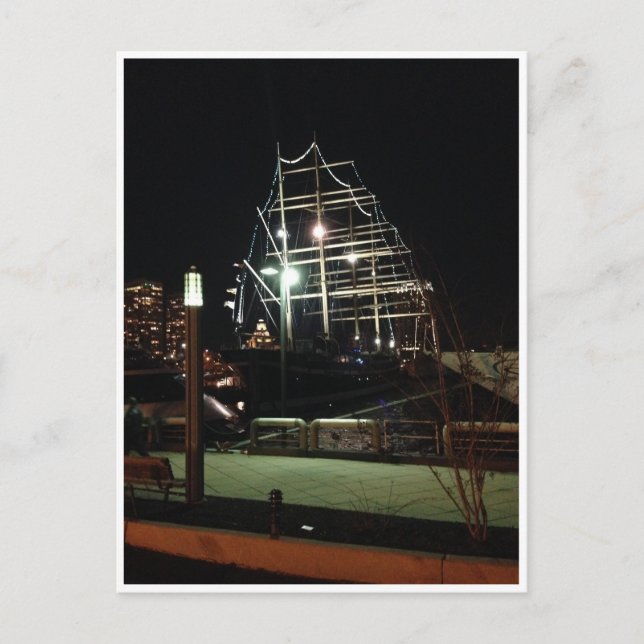 Die Moshulu in Penn's Landing Philadelphia Postkarte (Vorderseite)