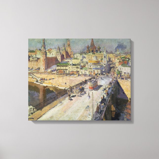 Die Moskva-Brücke, 1914 Leinwanddruck (Vorderseite)