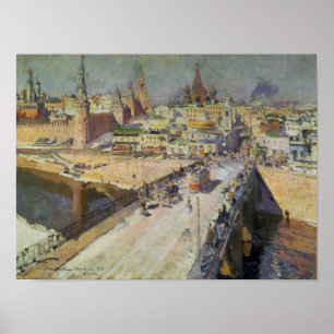Die Moskva-Brücke, 1914 Poster
